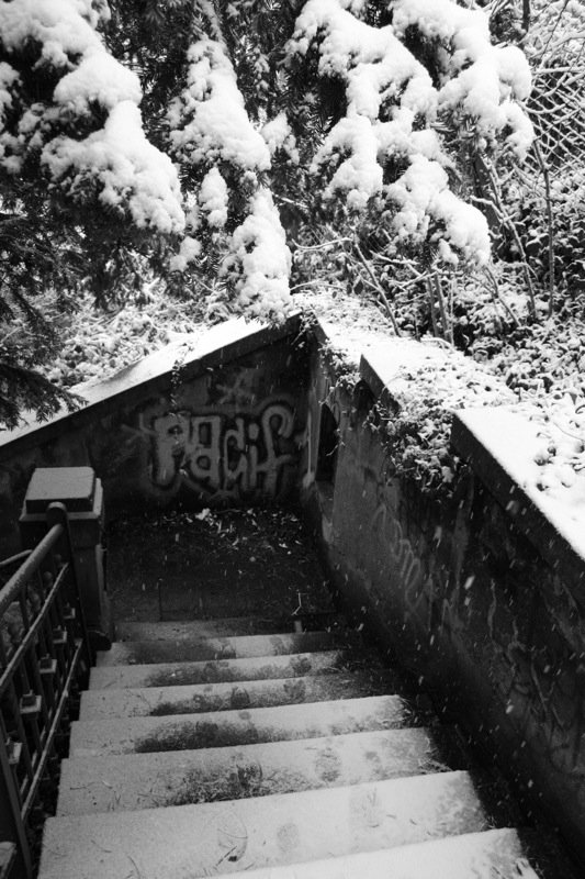 Graffiti on the steps