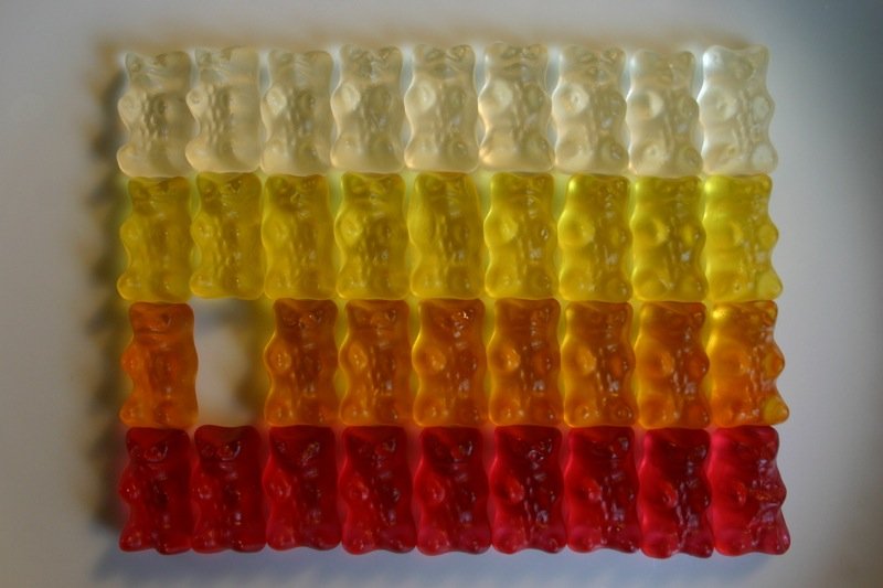 Gummy bear desertion