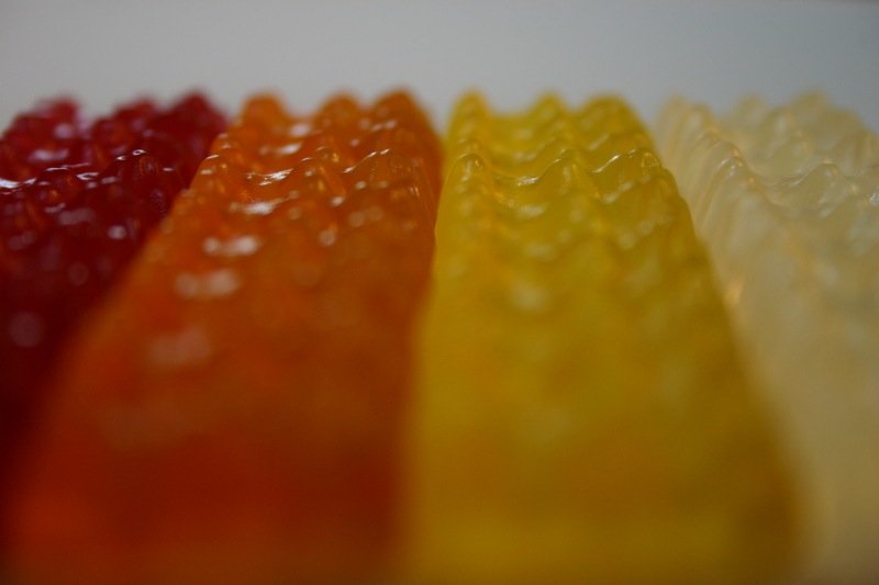 Gummy bears sleeping