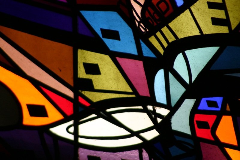New stained glass window