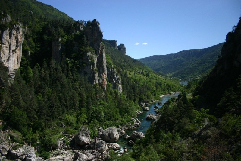 Looking through the Gorges du Tarn