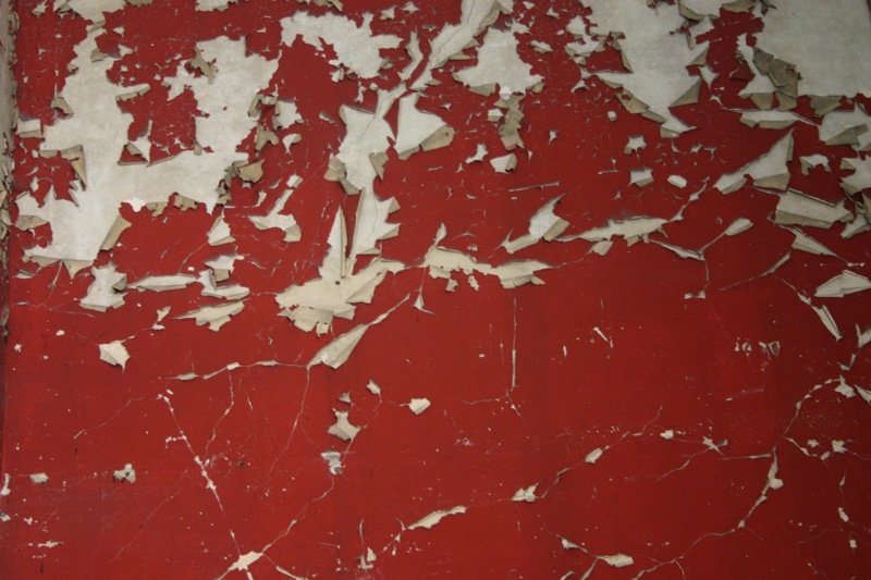 Paint peeling