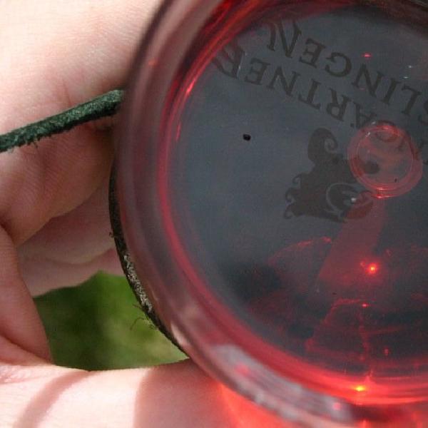 Red wine reflection