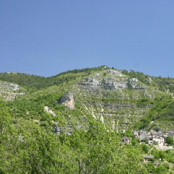 Village on the hillside