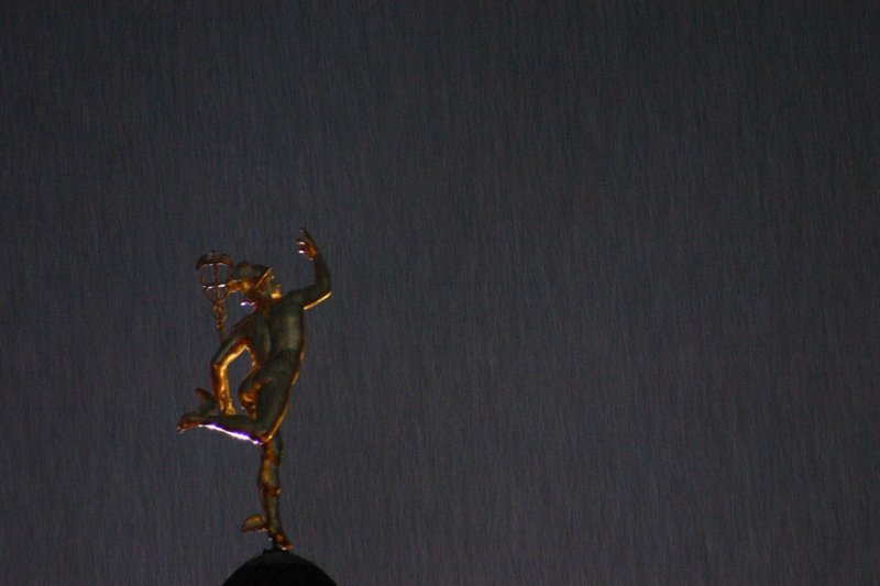 Celebrating in the rain