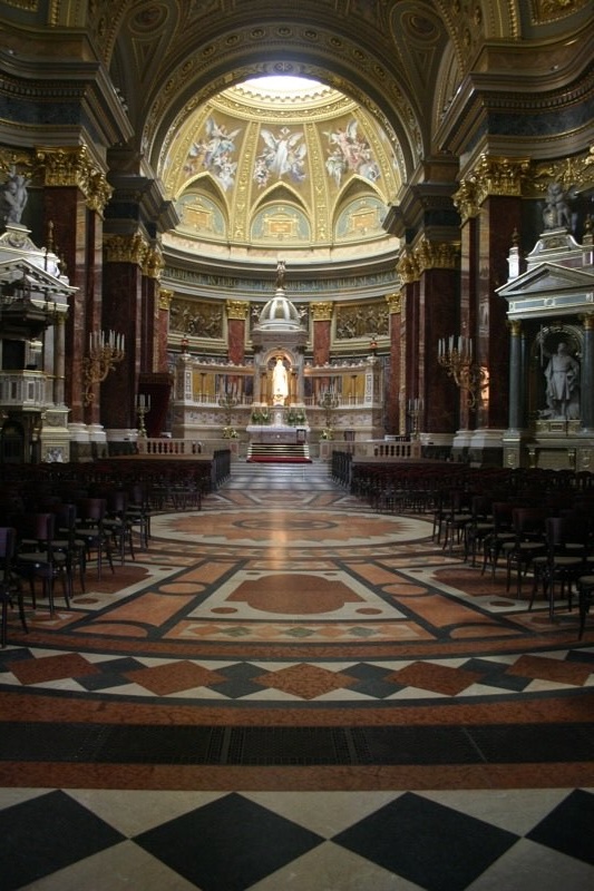Inside the church