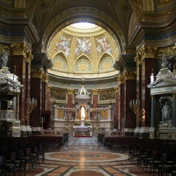 Inside the church