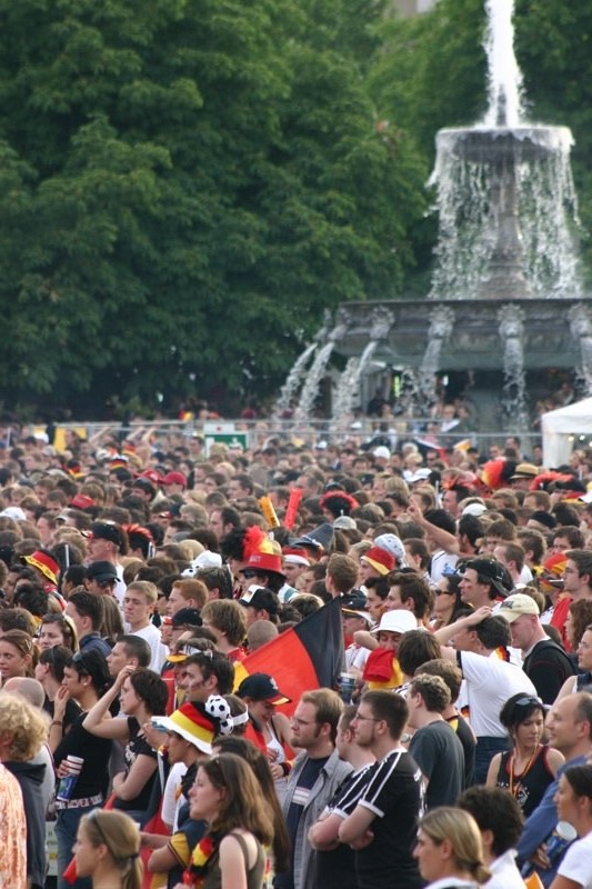 Sea of supporters
