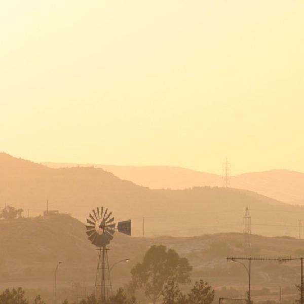 Windmill at sunset