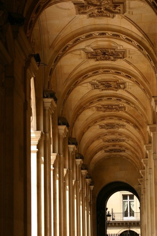 Louvre walkway