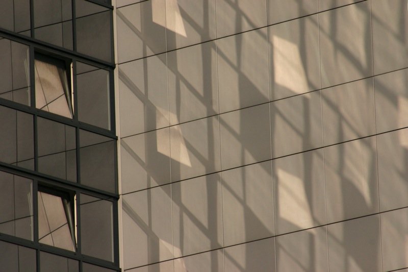 Windows reflecting on the wall