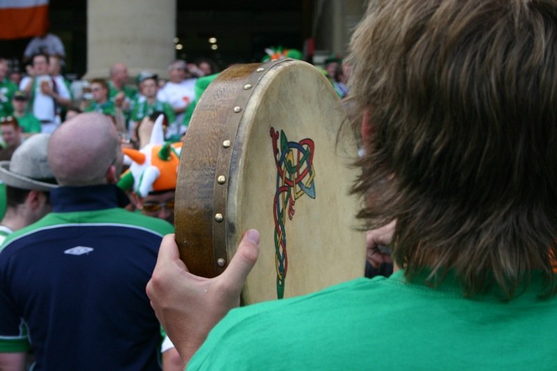 Beating the drum