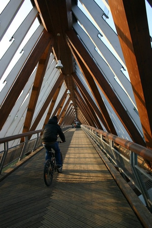 Crossing the bridge