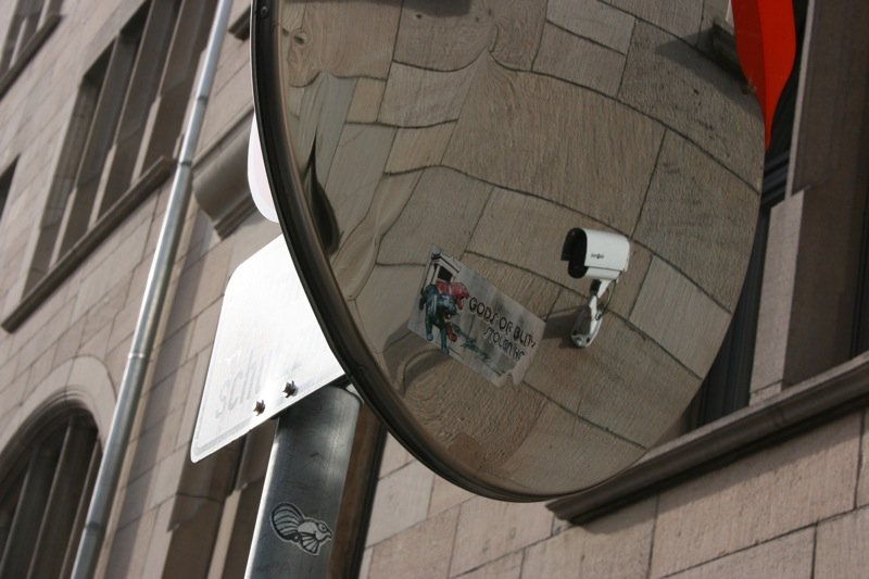 Kamera in spiegelbild