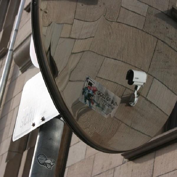 Kamera in spiegelbild
