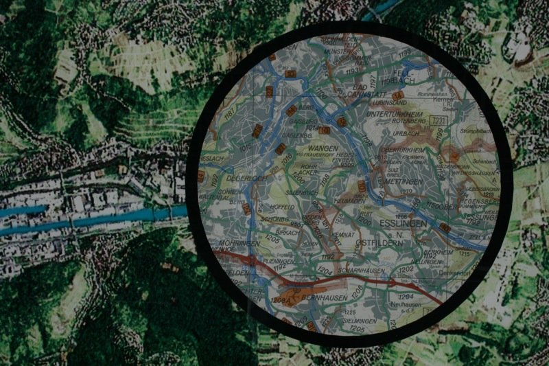 Landkarte von Stuttgart