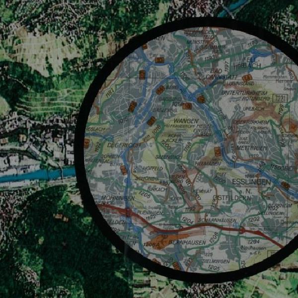 Landkarte von Stuttgart