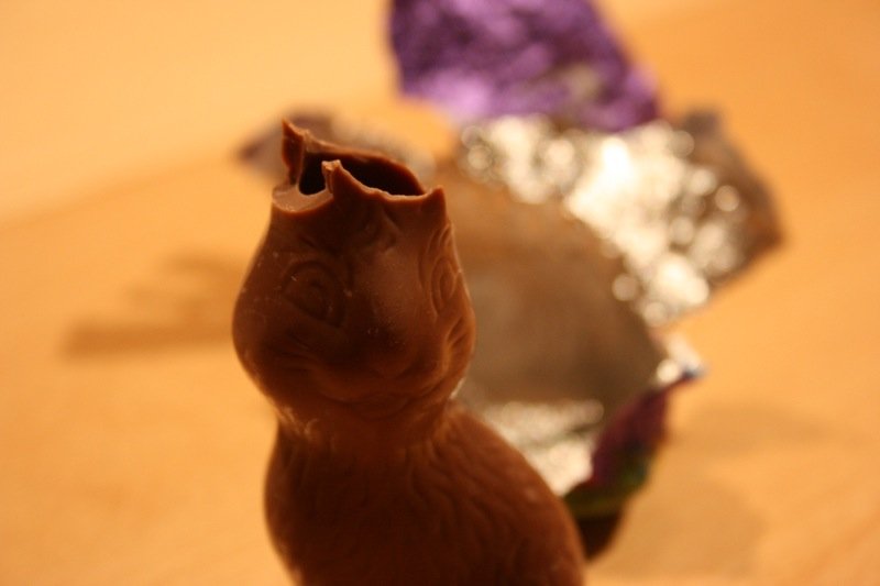 Earless Easter bunny