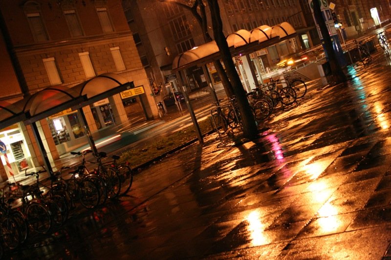 Es regnet am Schwabstrasse