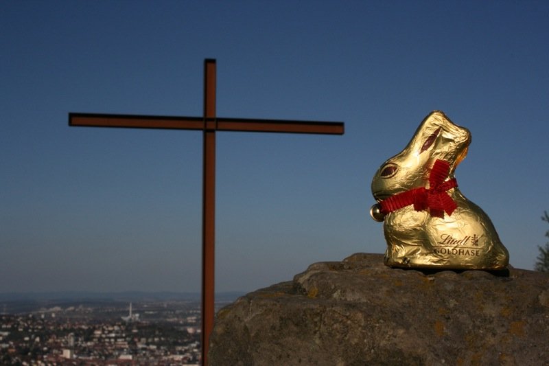Looking at the cross