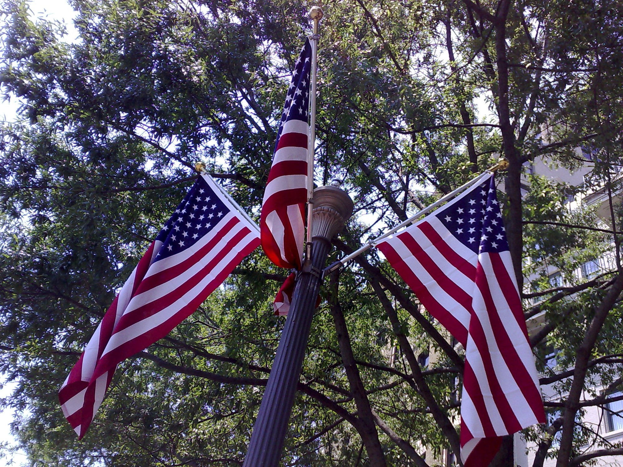 Flags off Pennsylvania Ave