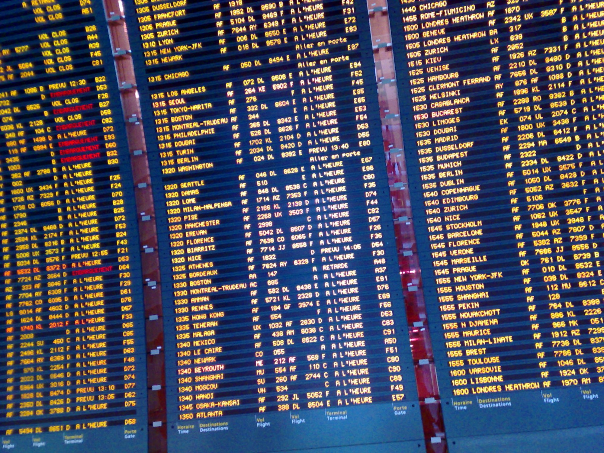 Information overload at CDG