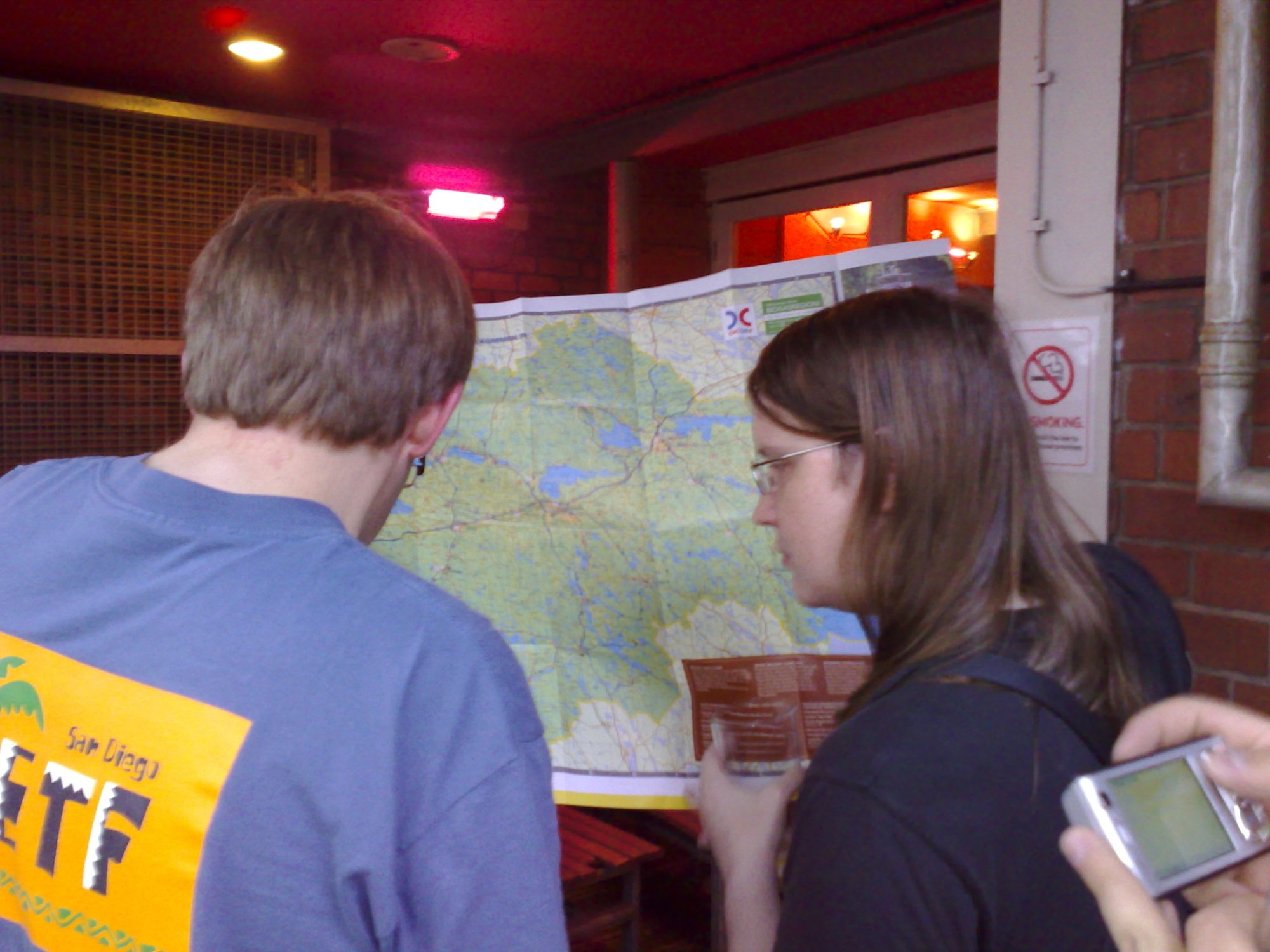 OpenStreetMappers with a real map