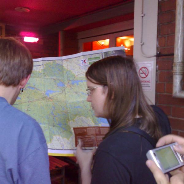 OpenStreetMappers with a real map