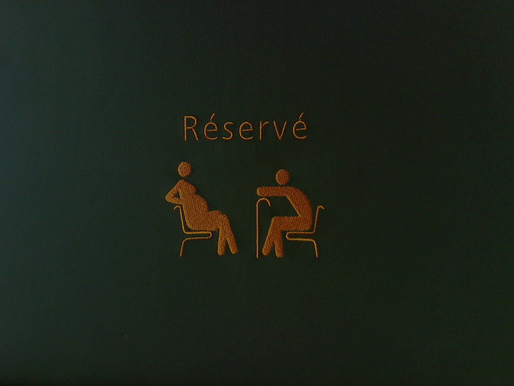 Reserved for a good old chinwag