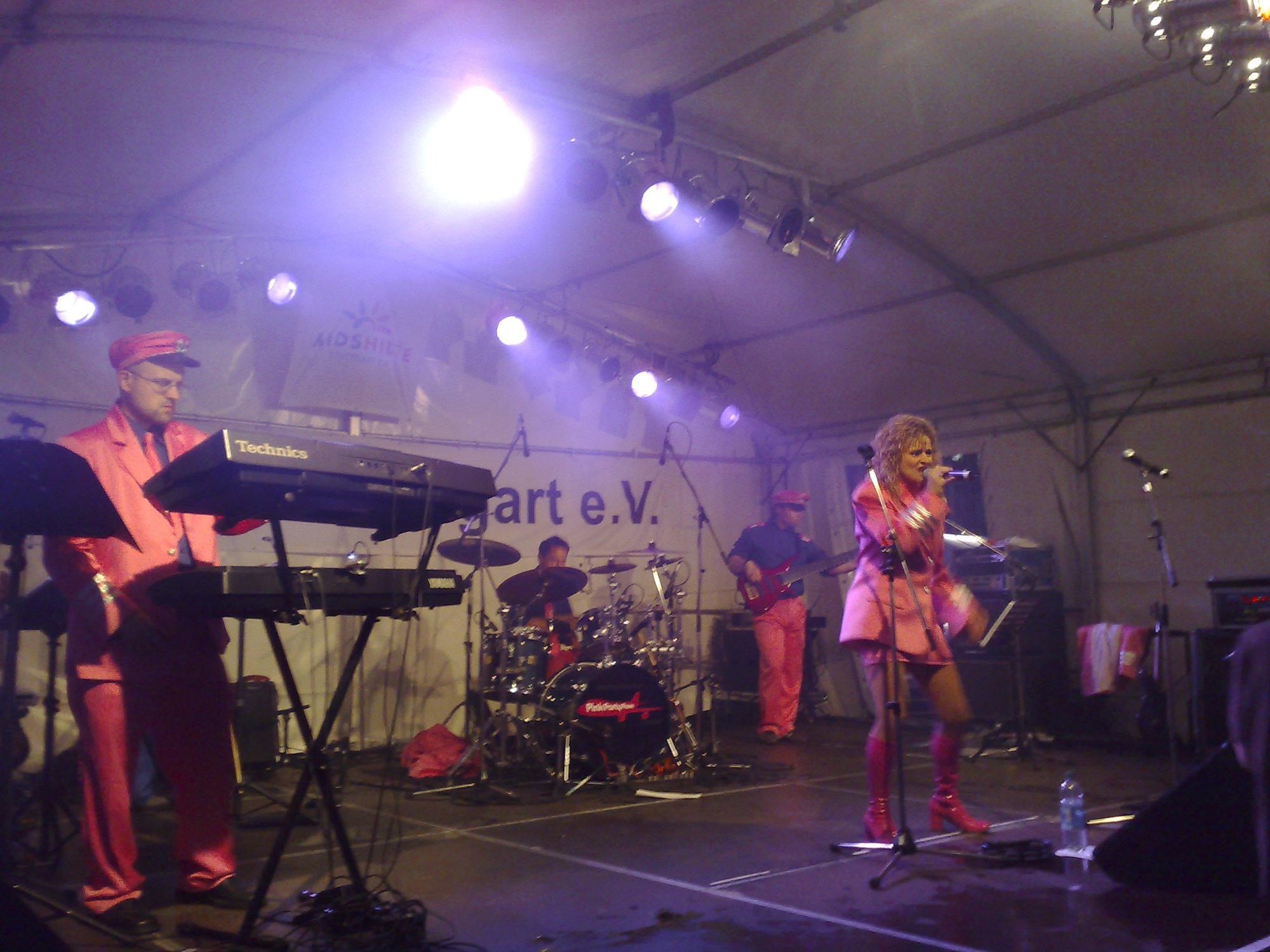 The pink party plane