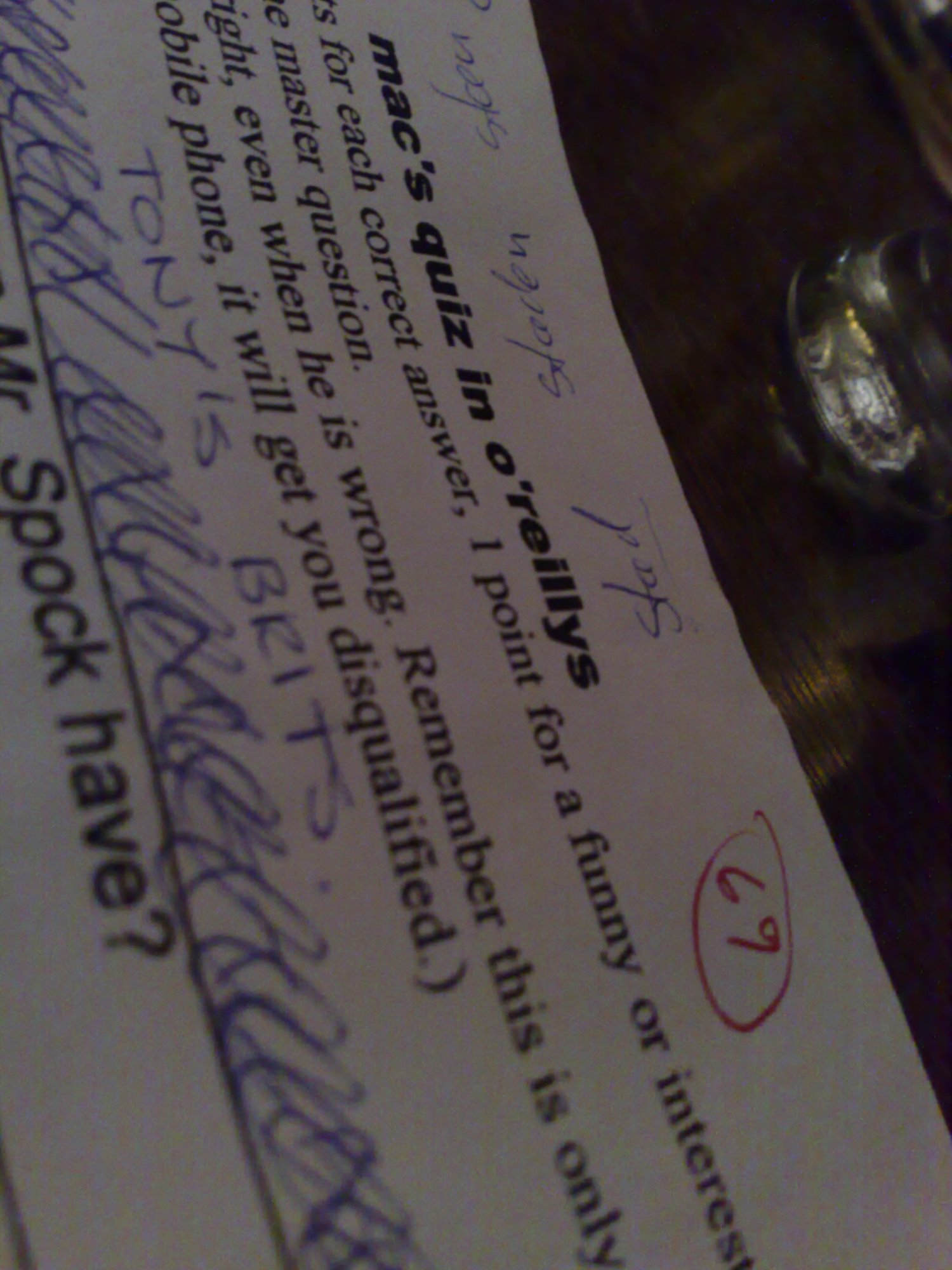 We came 4th