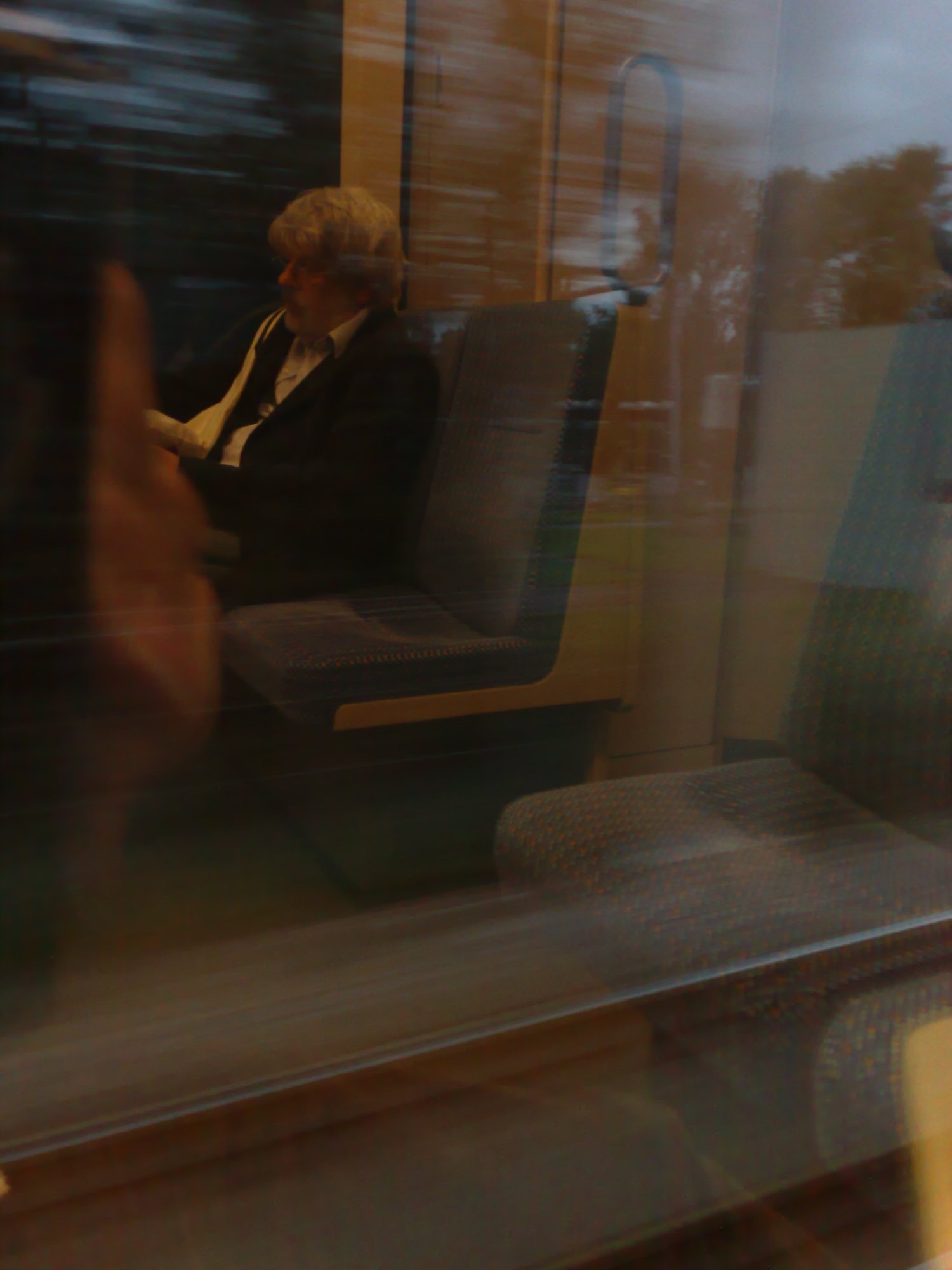Reading on the train