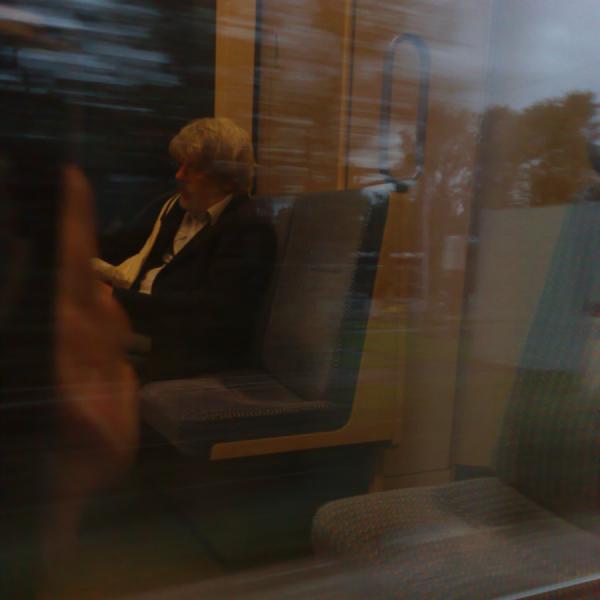 Reading on the train