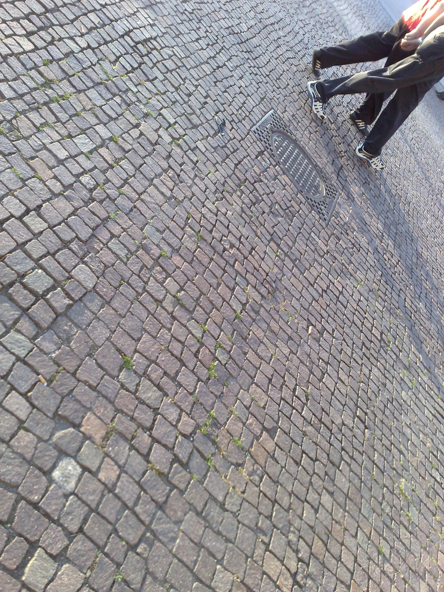 Walking on the cobbles