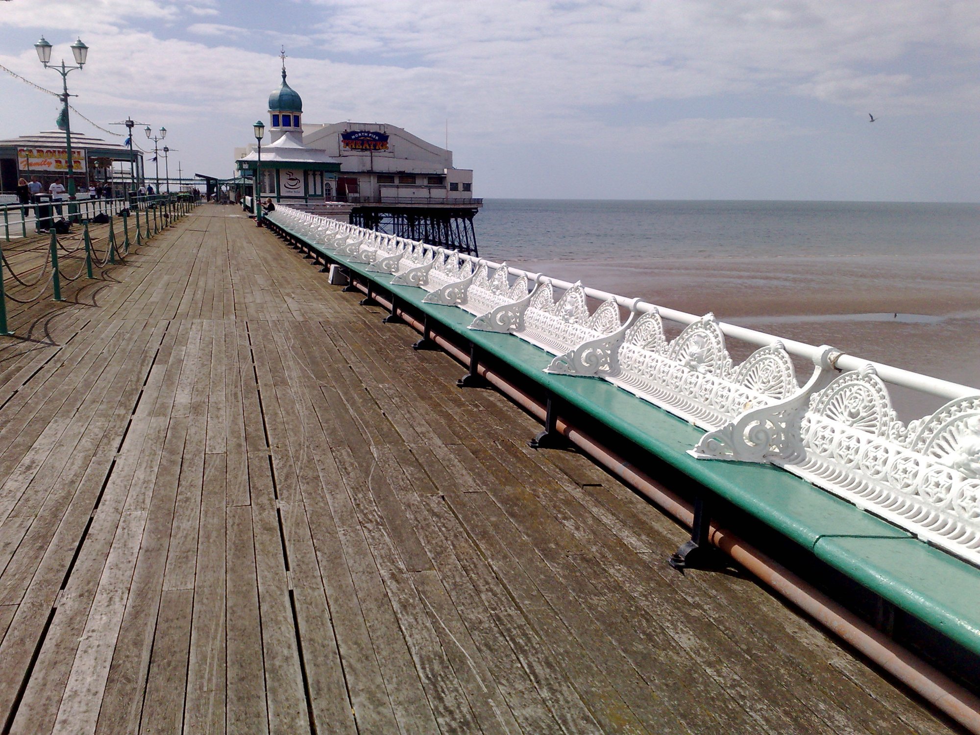 On the pier