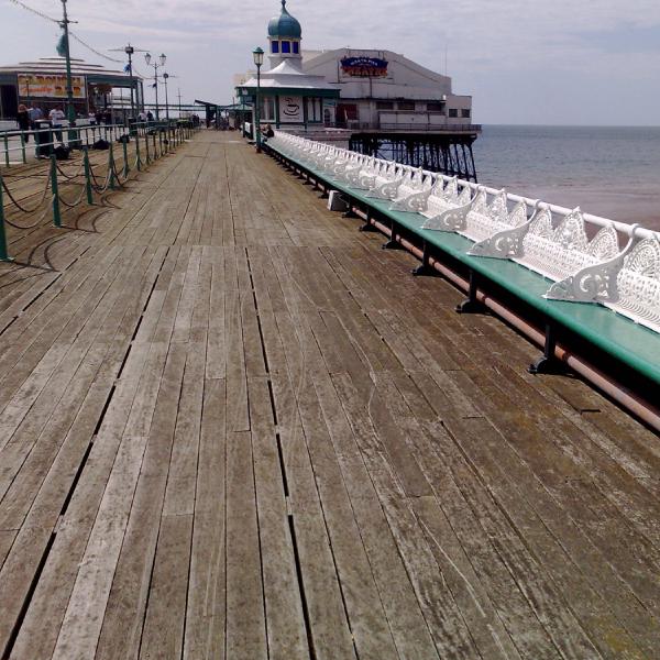 On the pier