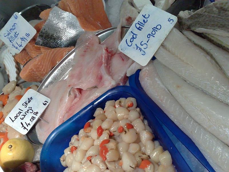 Fresh seafood