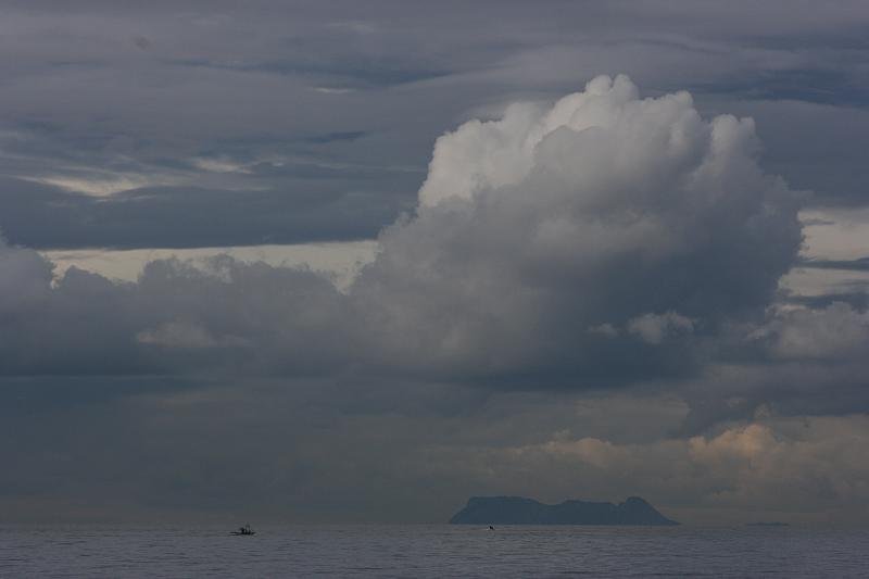Clouds forming over Gibraltar