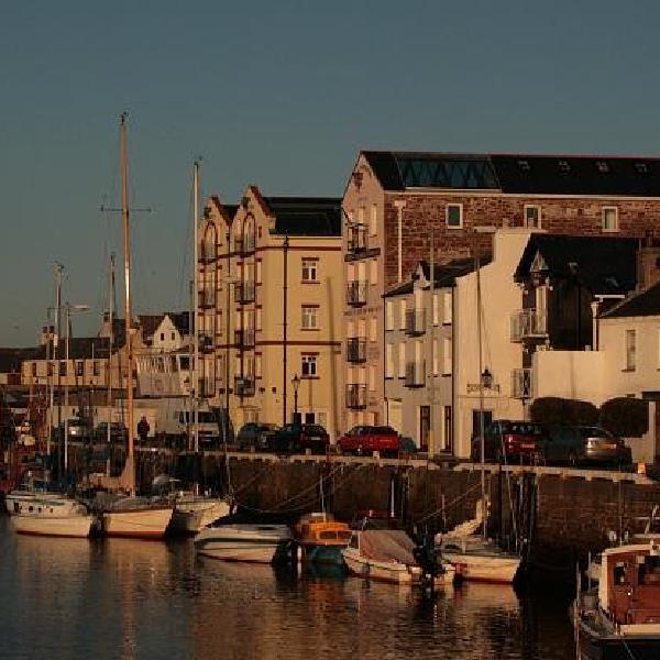 Sunset in Peel harbour