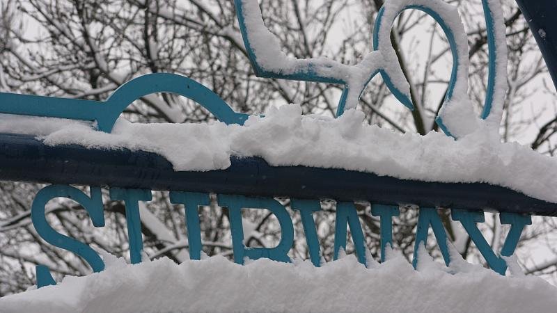 Snowy subway