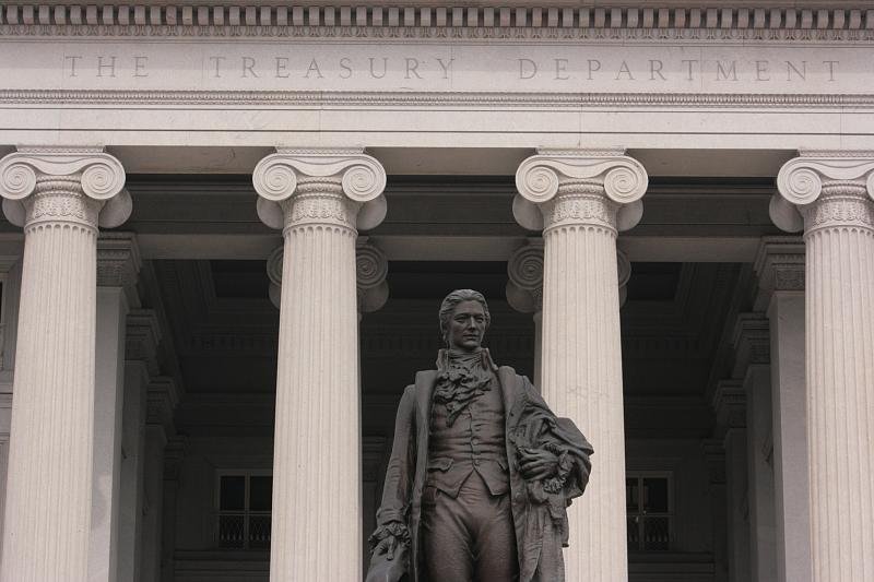 Treasury statue