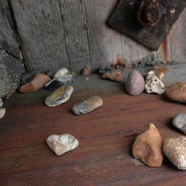 Stones on the groyne