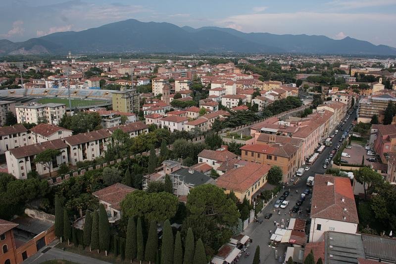Pisa from above