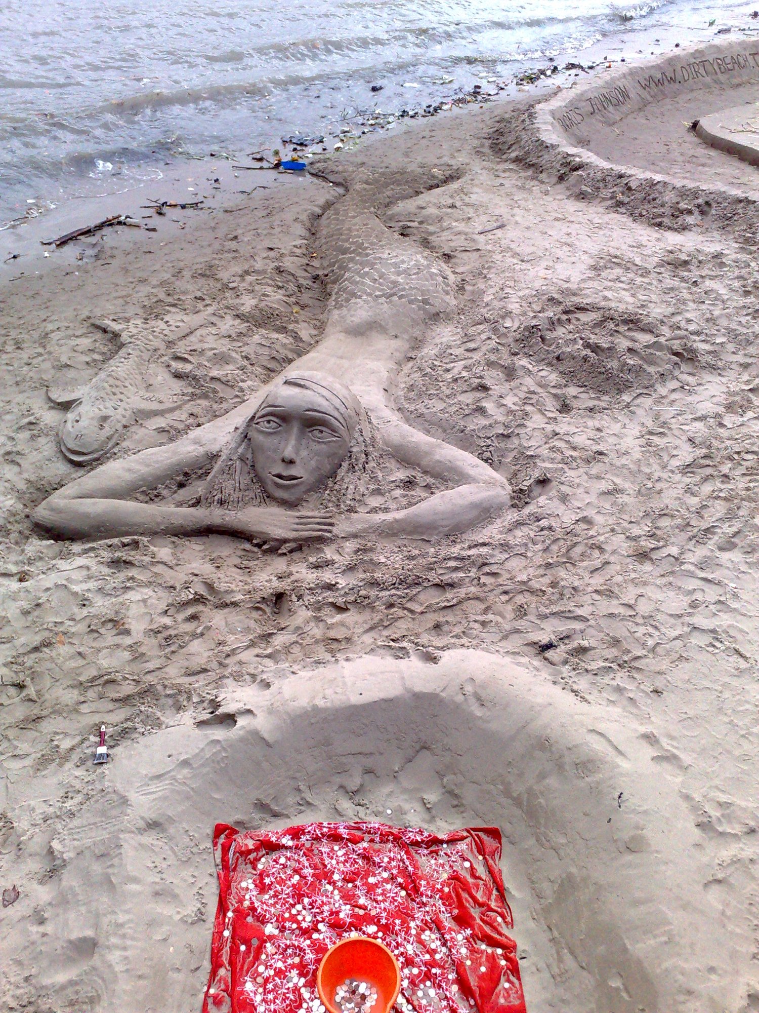 Mermaid in the sand
