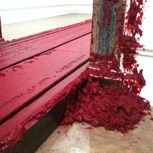 Tracks in the wax