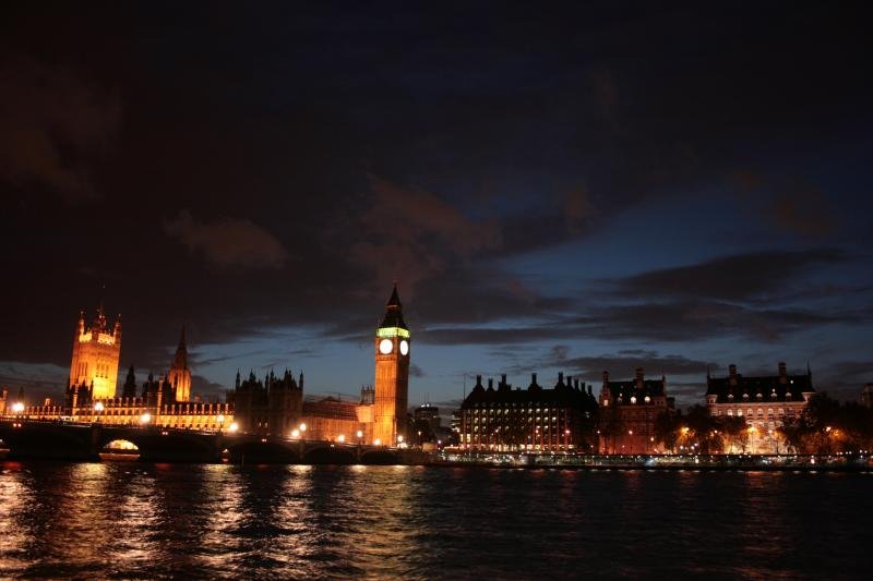 Westminster at night
