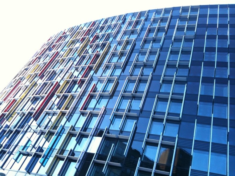 Colourful glass
