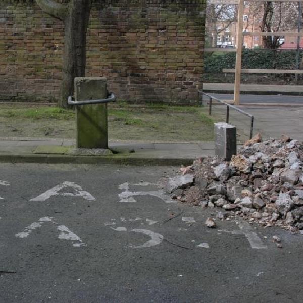 Rubble in the car wash