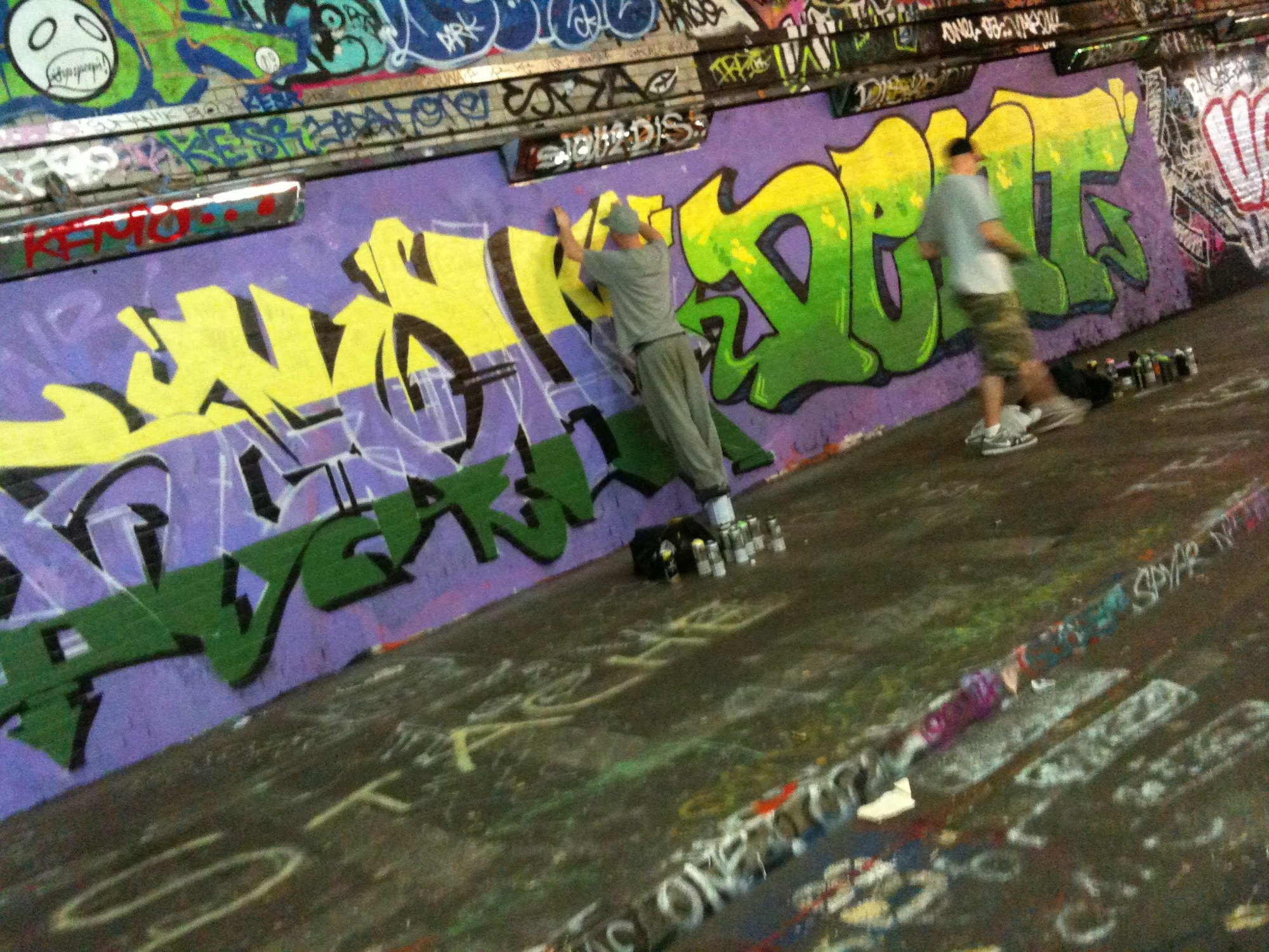 Painting the tunnel