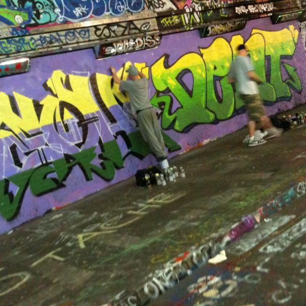Painting the tunnel